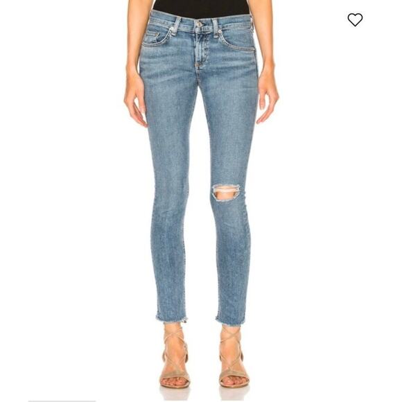 RAG & BONE Womens Skinny Stretch Jeans Color: Midland Size 28 - Picture 1 of 6